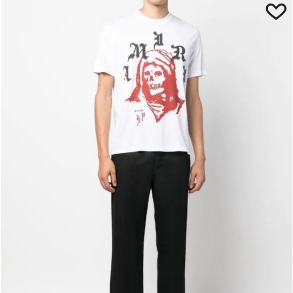 AMIRI
logo-print cotton T-shirt size large white - Picture 2 of 11